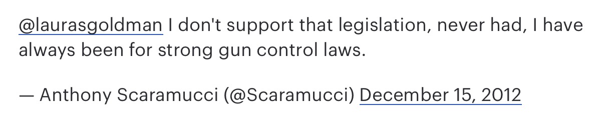 Nras Dana Loesch Is Not Happy With Scaramuccis Past Position On Guns