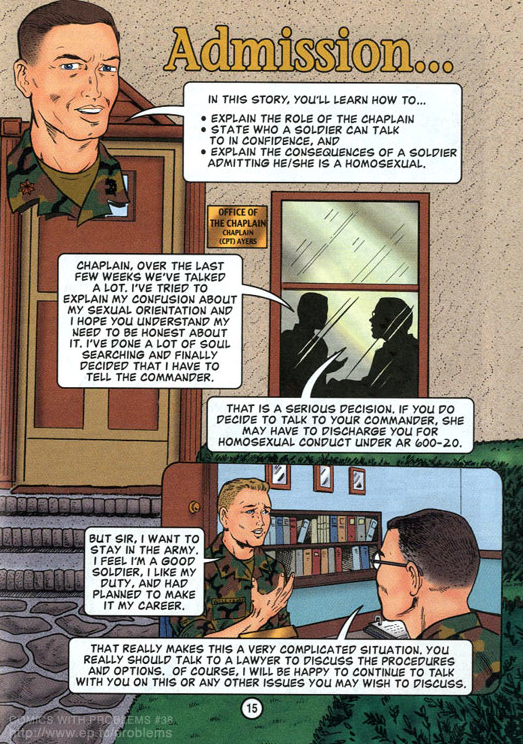 COMICS WITH PROBLEMS #38 - DIGNITY AND RESPECT - An Army Training Guide On Homosexual Conduct Policy (2001) (20100715)3