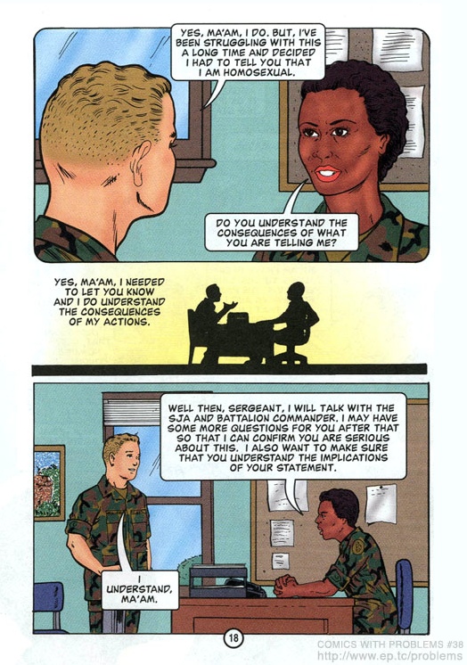 COMICS WITH PROBLEMS #38 - DIGNITY AND RESPECT - An Army Training Guide On Homosexual Conduct Policy (2001) (20100715)4