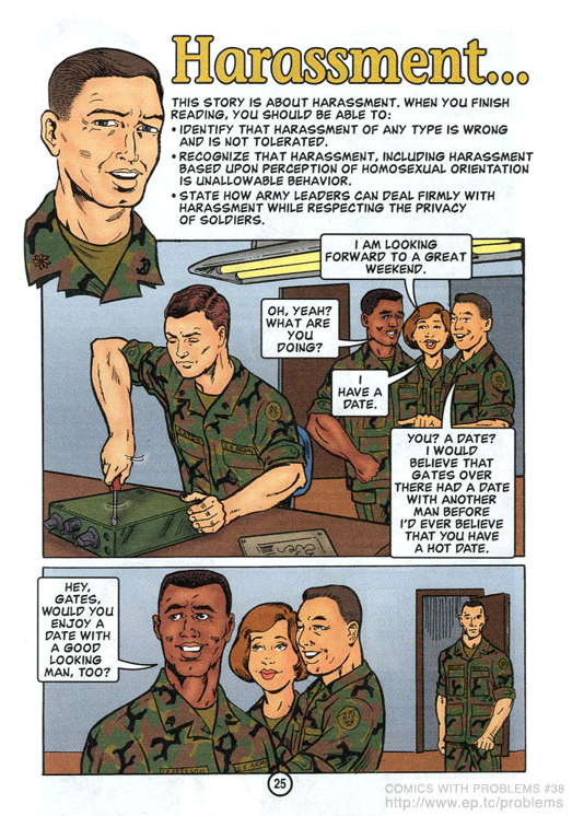 COMICS WITH PROBLEMS #38 - DIGNITY AND RESPECT - An Army Training Guide On Homosexual Conduct Policy (2001) (20100715)5