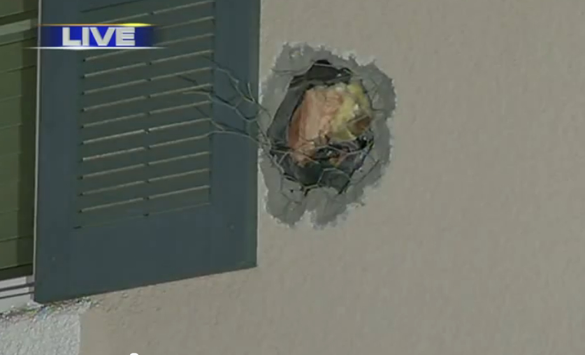 Mythbusters Cannonball Accident Cannonball Hits House, Van