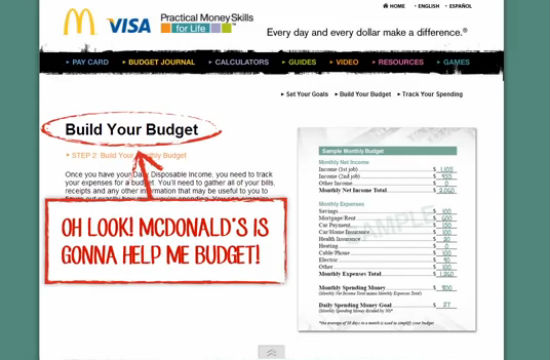 mcdonalds budget site