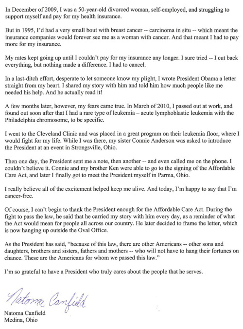 letters to president obama first entry
