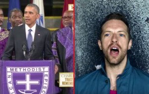 coldplay obama sample