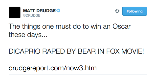 drudge bear tweet
