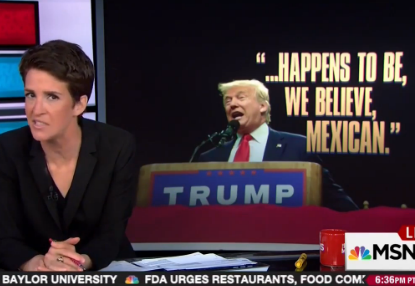 Maddow Sighs Over How Trump Has Taken Racism In Politics From Ambiguous ...