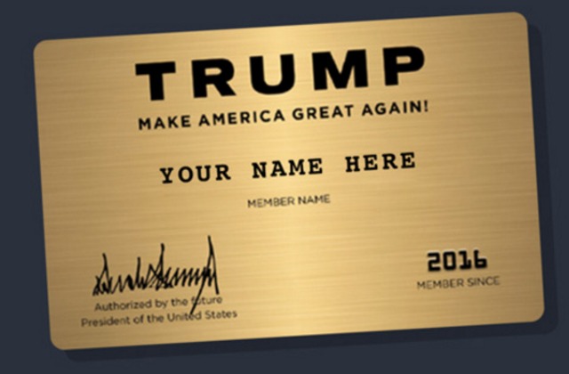 trump gold card