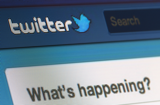 Twitter 'What's Happening?' (Shutterstock)