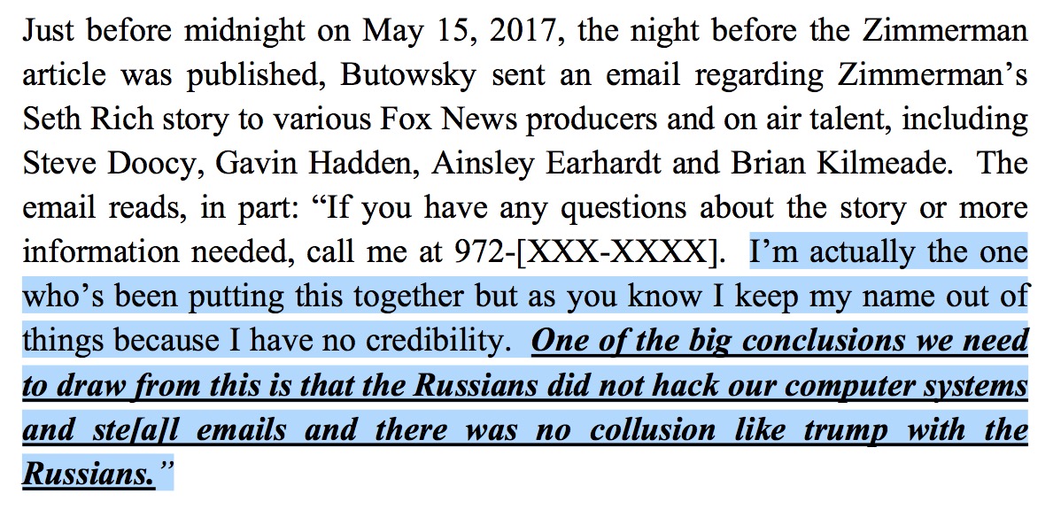 Timeline of Lawsuit Accusing Fox News of Fabricating Seth Rich ...