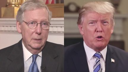 Mitch McConnell and Donald Trump