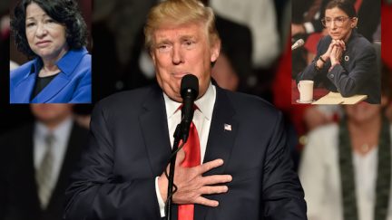 Trump, Sotomayor, Ginsburg