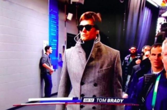 Tom Brady's coat keeps getting bigger 