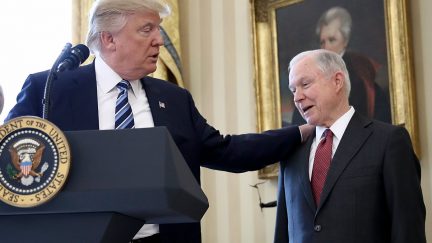 Jeff Sessions and Donald Trump