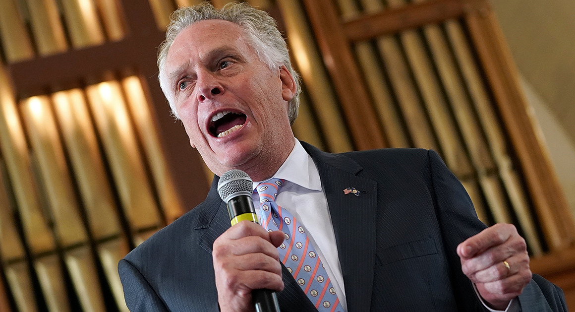 Terry McAuliffe speaking at an event