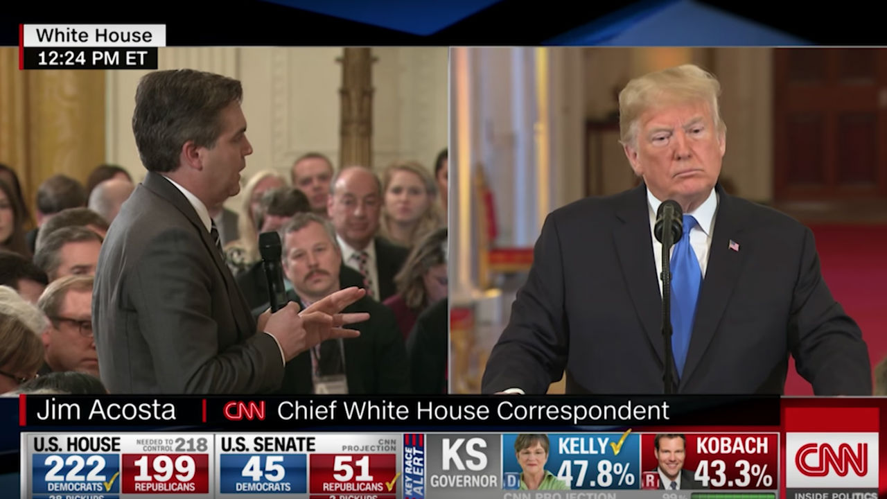 Trump Rips ‘grandstander Jim Acosta In Reaction To Cnn Lawsuit Guys Like Him ‘bad For The Country 8813