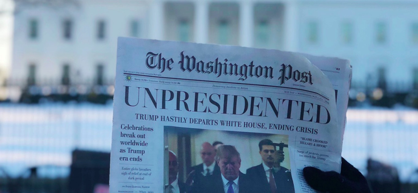 Washington Post - The front page of Wednesday's Washington