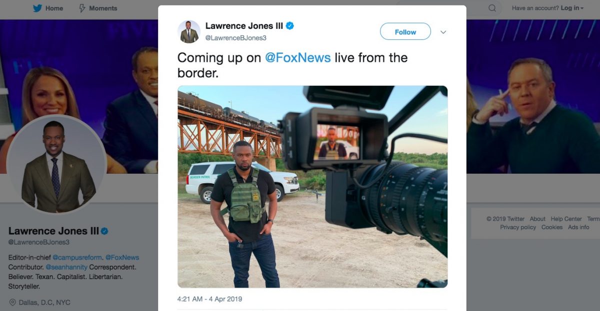 Fox News Lawrence Jones Mocked For Wearing Tac Vest To Border 