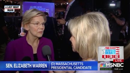 Andrea Mitchell Asks Elizabeth Warren 'Are You an Imitation of Bernie Sanders?'