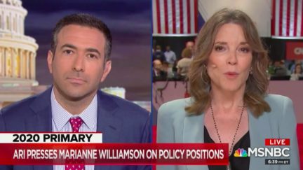 Ari Melber Confronts Marianne Williamson Over Past Anti-Vax Comments