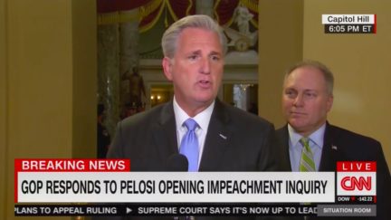 Kevin McCarthy Decries Speaker Pelosi Impeachment Announcement