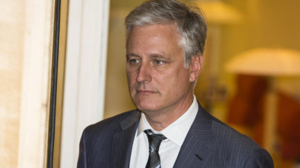 Robert C. O'Brien enters the courtroom during the second day of the A$AP Rocky assault trial at the Stockholm city courthouse on August 1, 2019 in Stockholm, Sweden