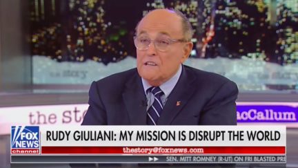 Rudy Giuliani Says His Mission is to 'Disrupt the World'