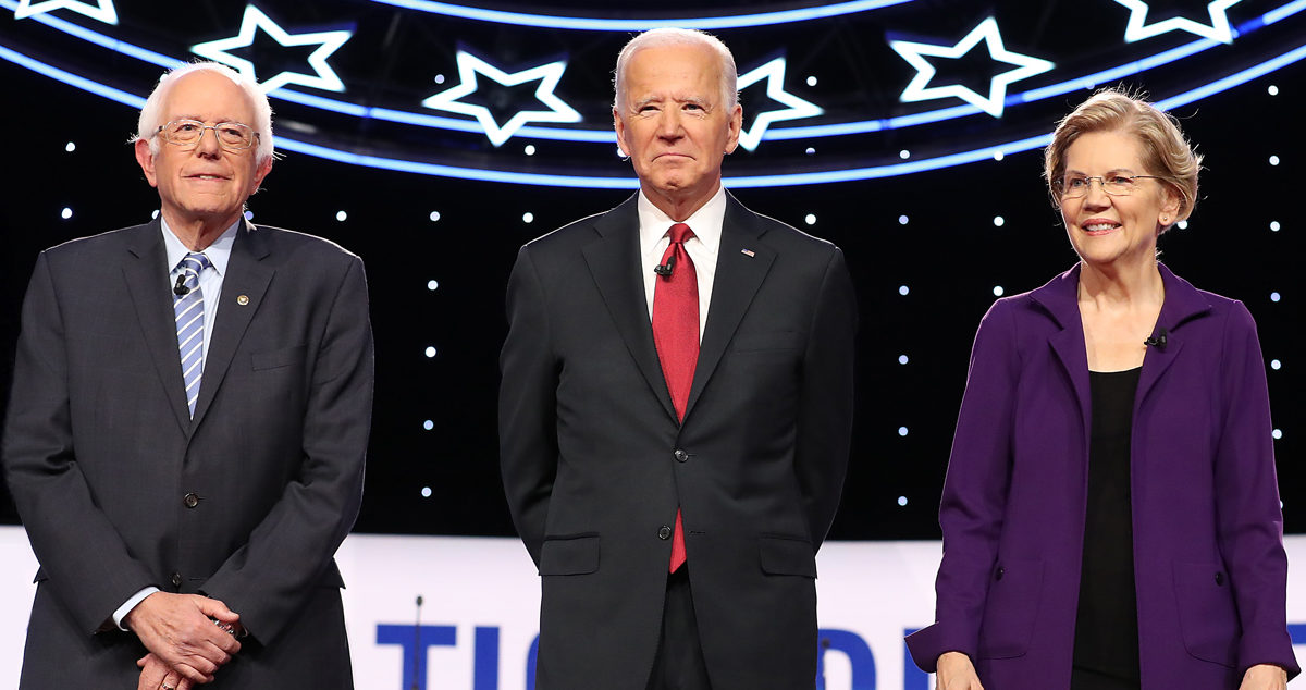 Sen. Bernie Sanders, former Vice President Joe Biden, Sen. Elizabeth Warren