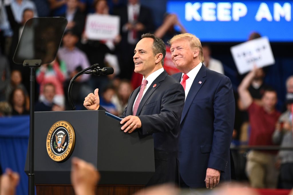 Donald Trump, Matt Bevin at campaign rally