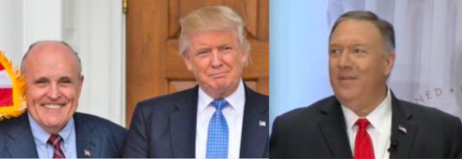 Rudy Giuliani, Donald Trump, Mike Pompeo