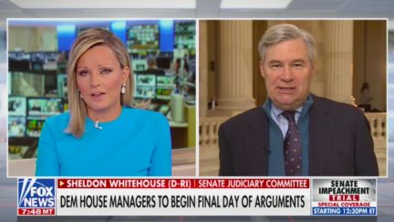 Senator Whitehouse Swats Away Fox Anchor Asking Why Trump Trial is Repetitive