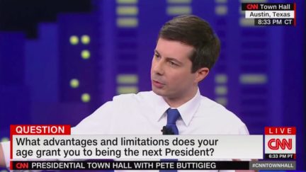 Buttigieg Campaign Busted for Adding Fake Cheers to CNN Town Hall Clip of Mayor Pete