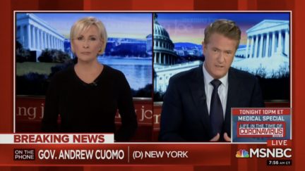 mika and joe on phone interview with cuomo