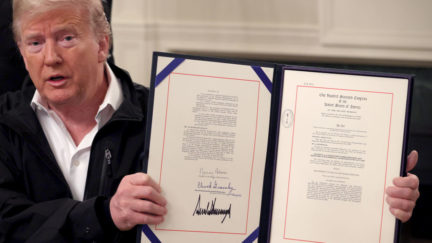 President Donald Trump's signature