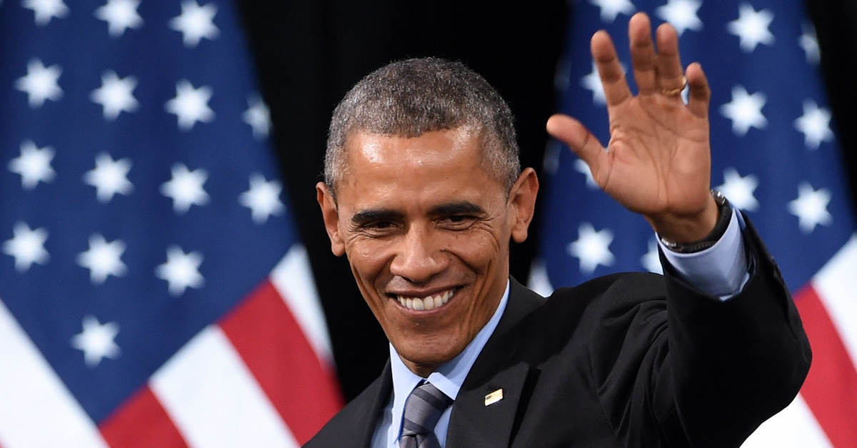 LAS VEGAS, NV - NOVEMBER 21: U.S. President Barack Obama waves after speaking about his executive action on U.S. immigration policy at Del Sol High School on November 21, 2014 in Las Vegas, Nevada. Obama outlined a plan on Thursday to ease the threat of deportation for about 4.7 million undocumented immigrants.