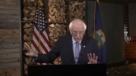 Bernie Sanders Shoos Away Wife's 'Stand Up Straight' Advice Before DNC Speech