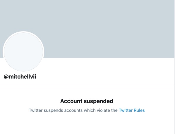 Bill Mitchell Twitter Account Suspended