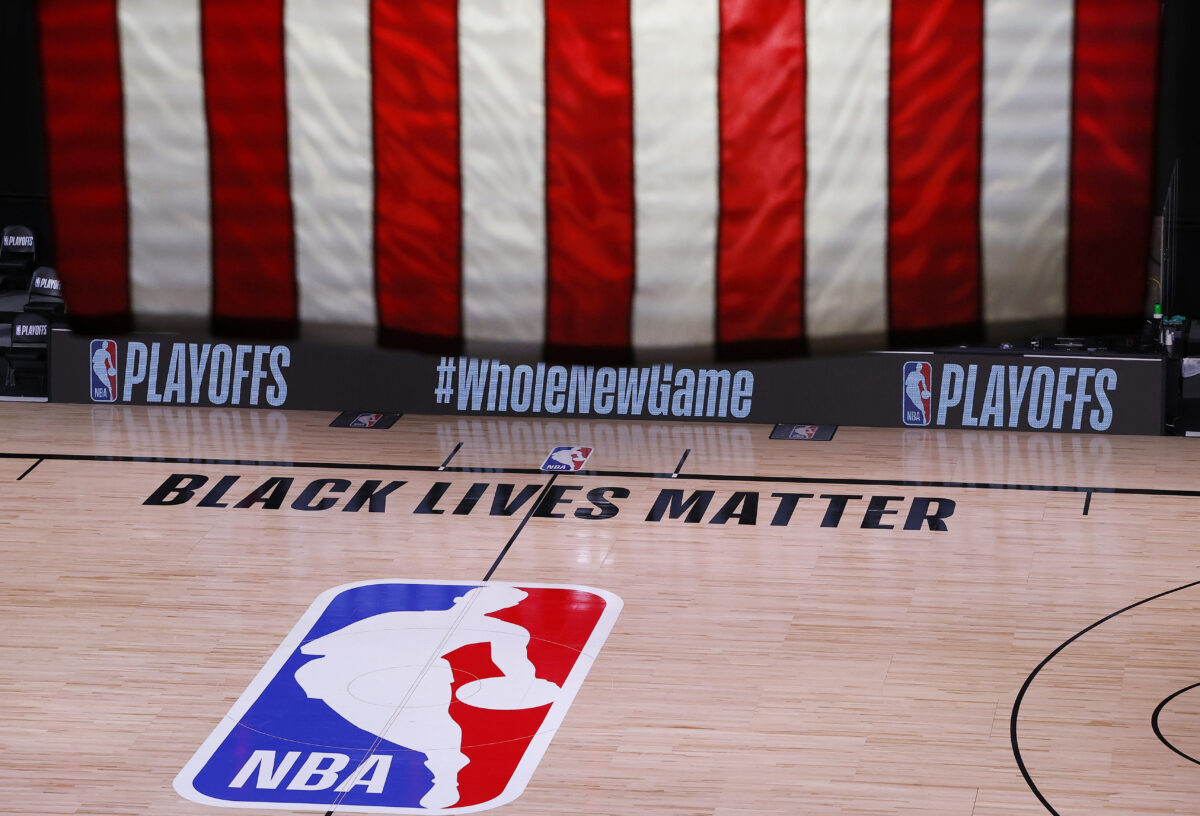 NBA black lives matter empty court orlando florida