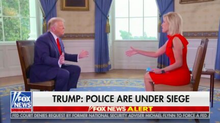 Watch Laura Ingraham Jump In as Trump Starts Comparing Police Who 'Choke' by Shooting Black Men to Missing a Short Golf Putt