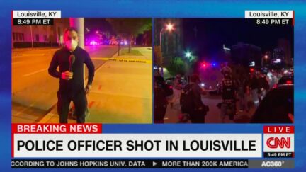CNN Reports One Police Officer Shot in Louisville