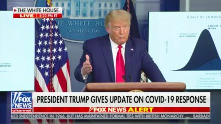 Trump Praises His Administration's Covid Response, Especially 'If You Take the Blue States Out'