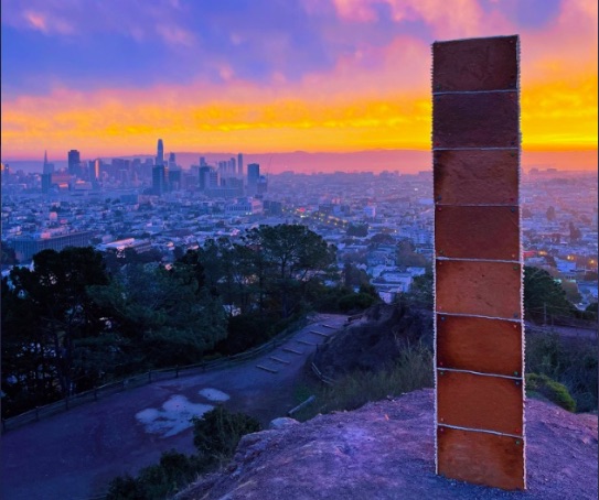 Gingerbread monolith appears on Christmas in San Francisco