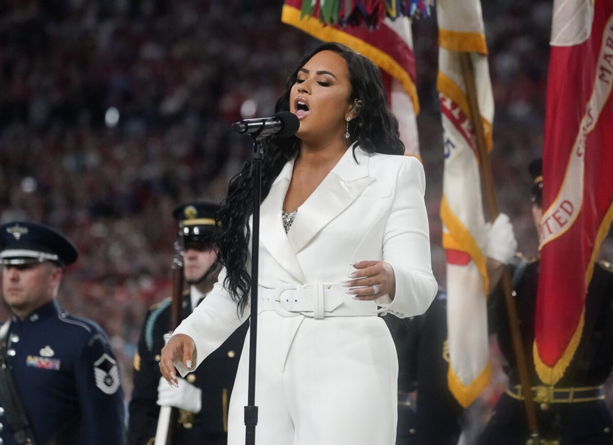 Demi Lovato Capitol Protests