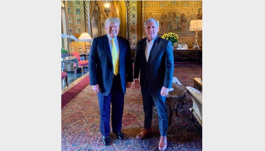 Donald Trump and Kevin McCarthy at Mar-A-Lago