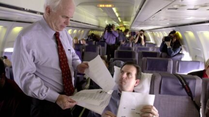 John Weaver, talking with Sen. John McCain