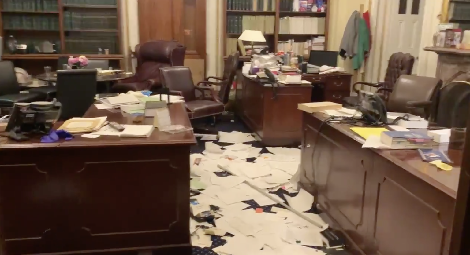 Video Shows Ransacked Remains Of Senate Parliamentarian