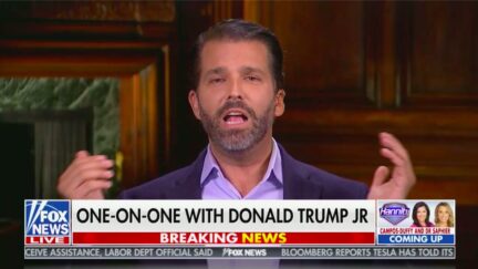 Donald Trump Jr. Blast Republicans Who 'Lose Gracefully' Praises His Father for 'Push Back'