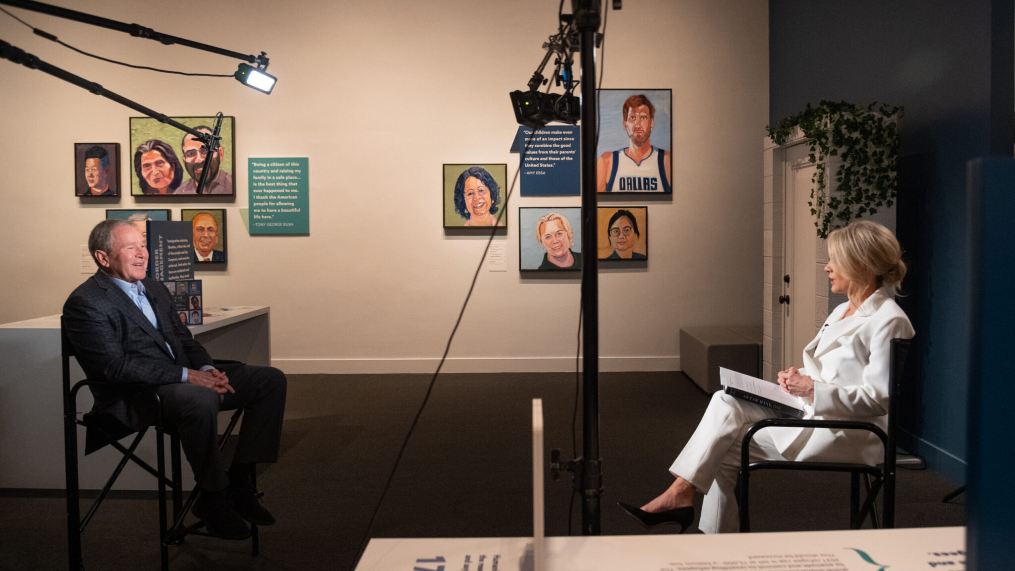 W. Bush Brings Latest Book Tour to Fox News for Dana Perino Special