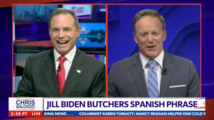 Chris Salcedo Interviews Muted Sean Spicer