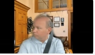 Andrew Brenner, a state senator in Ohio, on Zoom Call while driving