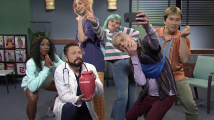 Elon Musk in SNL gen z hospital sketch